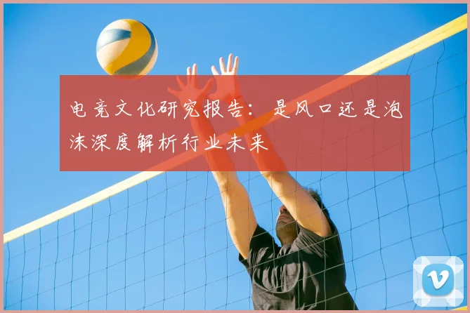电竞文化研究报告：是风口还是泡沫深度解析行业未来